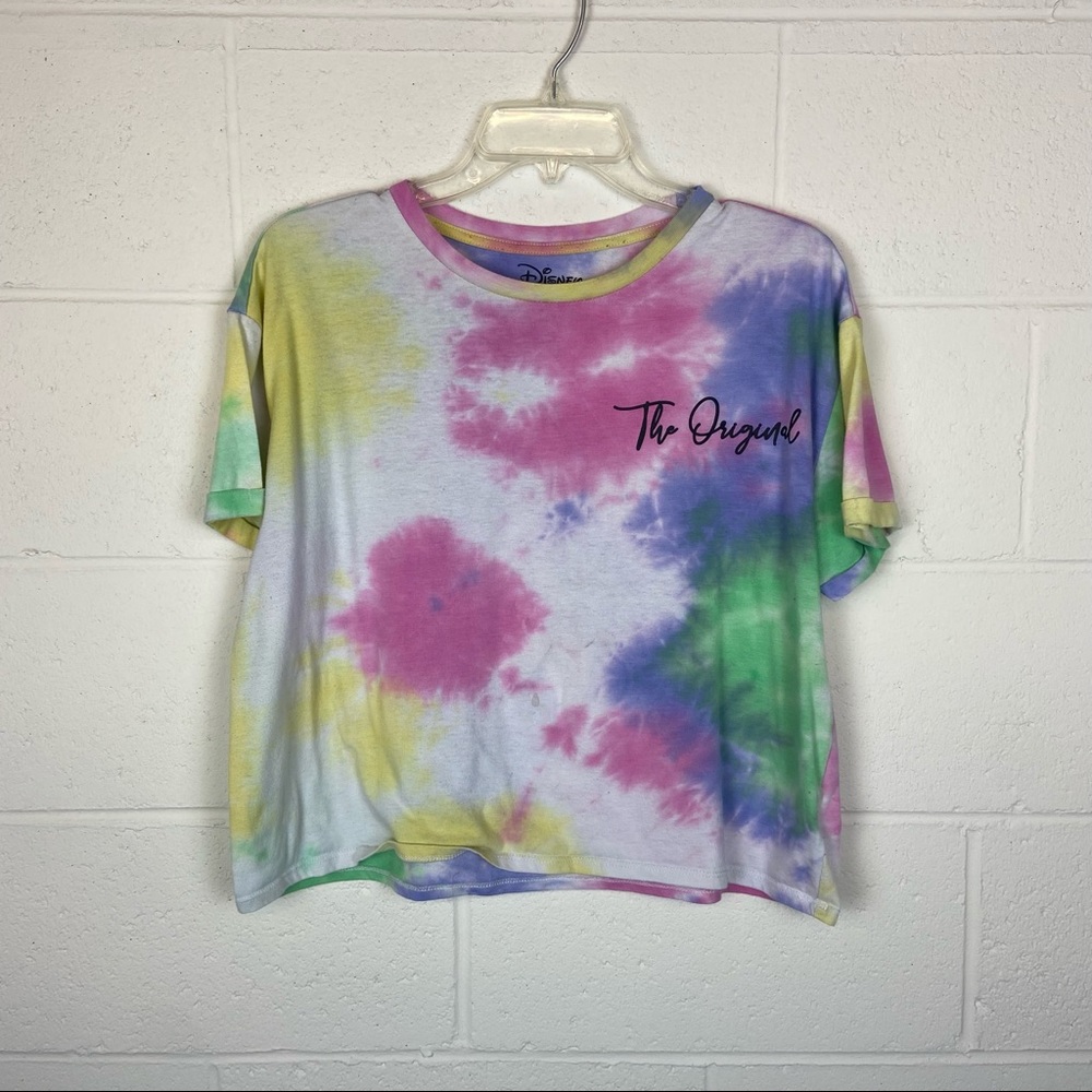 ❗️Juniors Disney Cropped Tye Dye Top - Picture 5 of 7